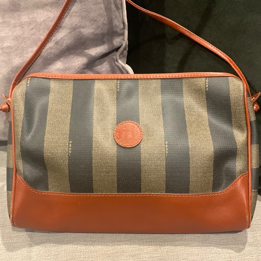 Fendi Vintage penguin stripe crossbody Pristine!!